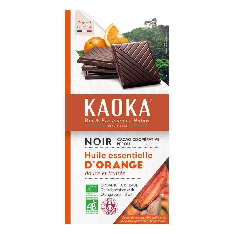 Choc bar dark orange 55% van Kaoka, 17 x 100 g