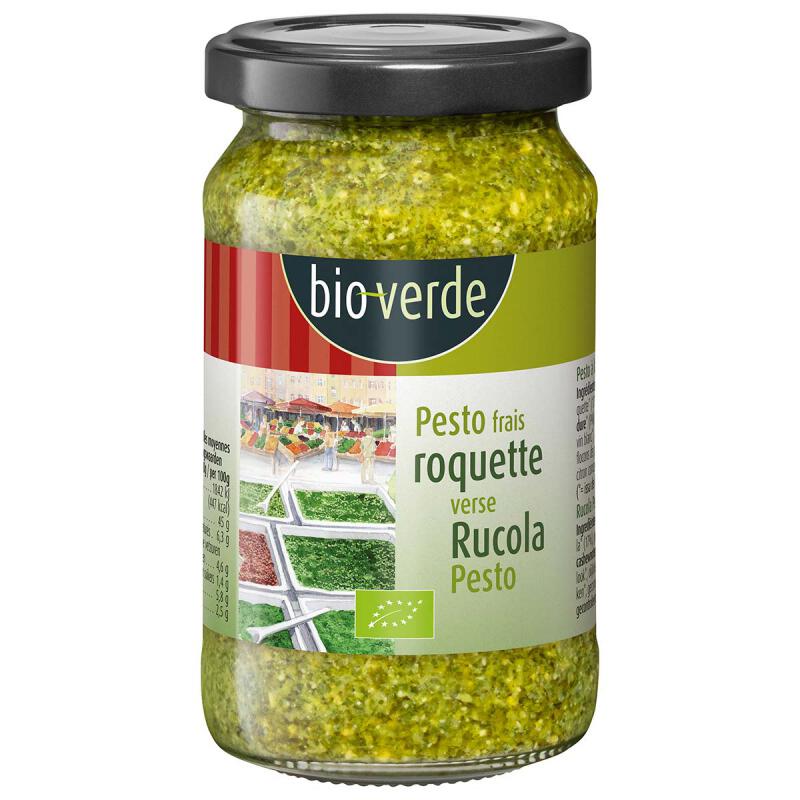 Pesto rucola van Bioverde, 6 x 165 g