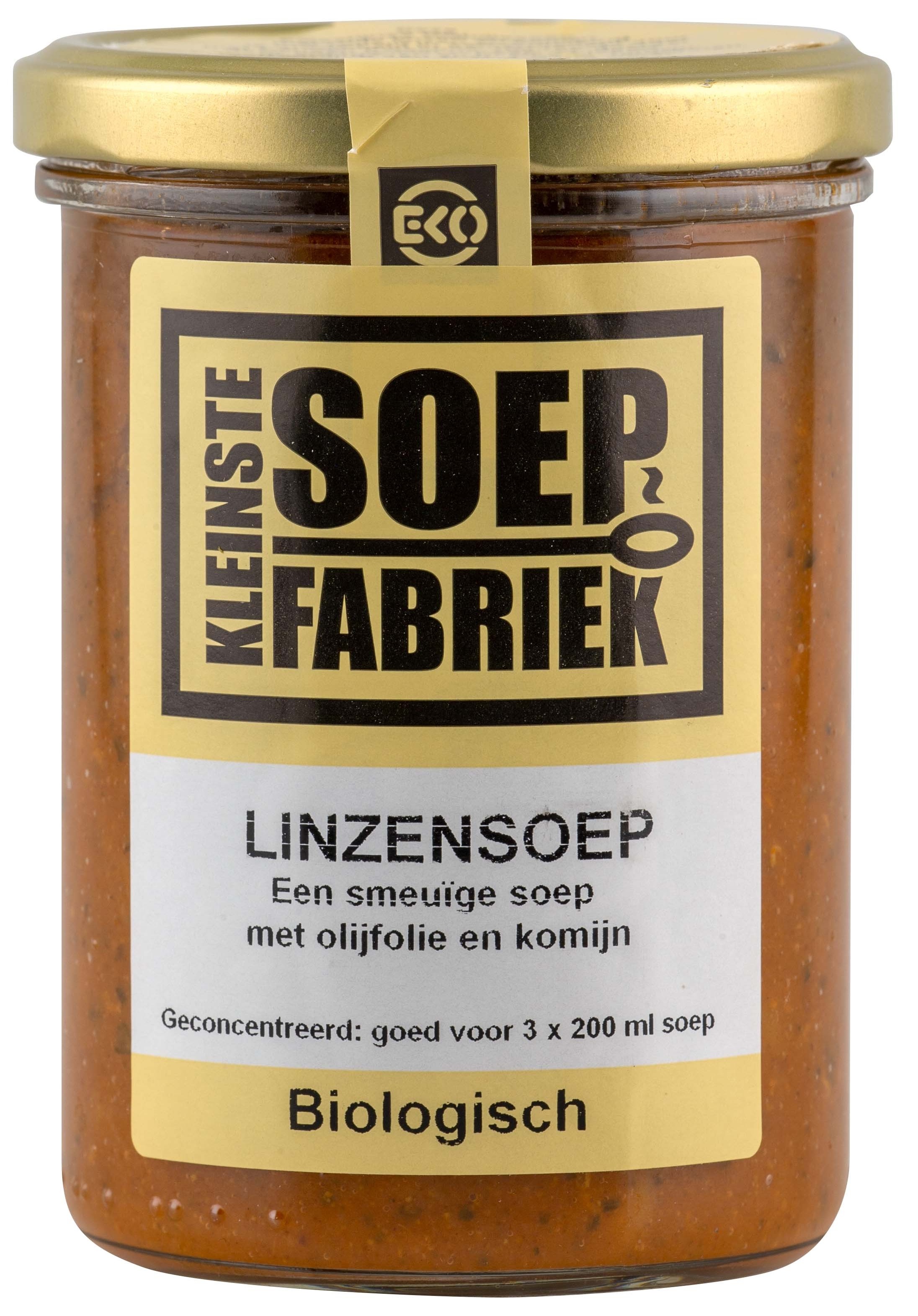 Linzensoep van KleinsteSoepFabriek, 6x 400 ml