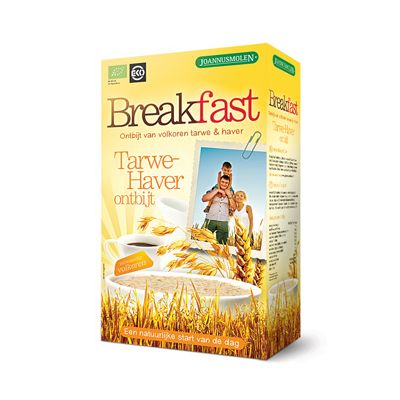 Breakfast tarwe-haver ontbijt van Joannusmolen, 6x 300 gr