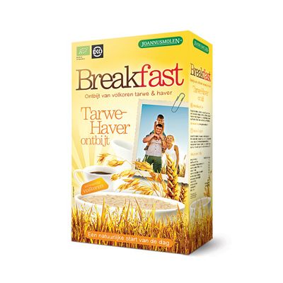 Breakfast tarwe-haver ontbijt van Joannusmolen, 6x 300 gr