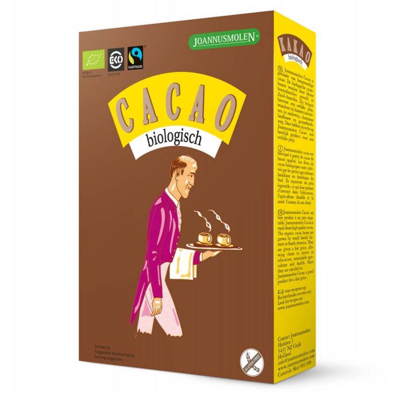 Cacaopoeder van Joannusmolen, 6x 200 gr
