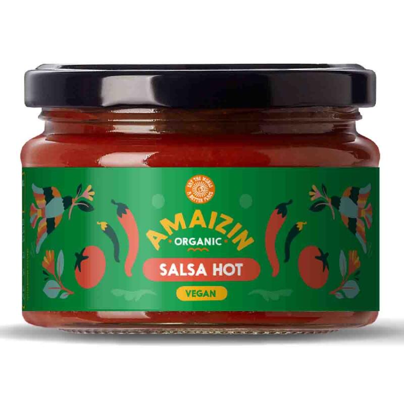 Salsa hot van Amaizin, 6 x 260 g