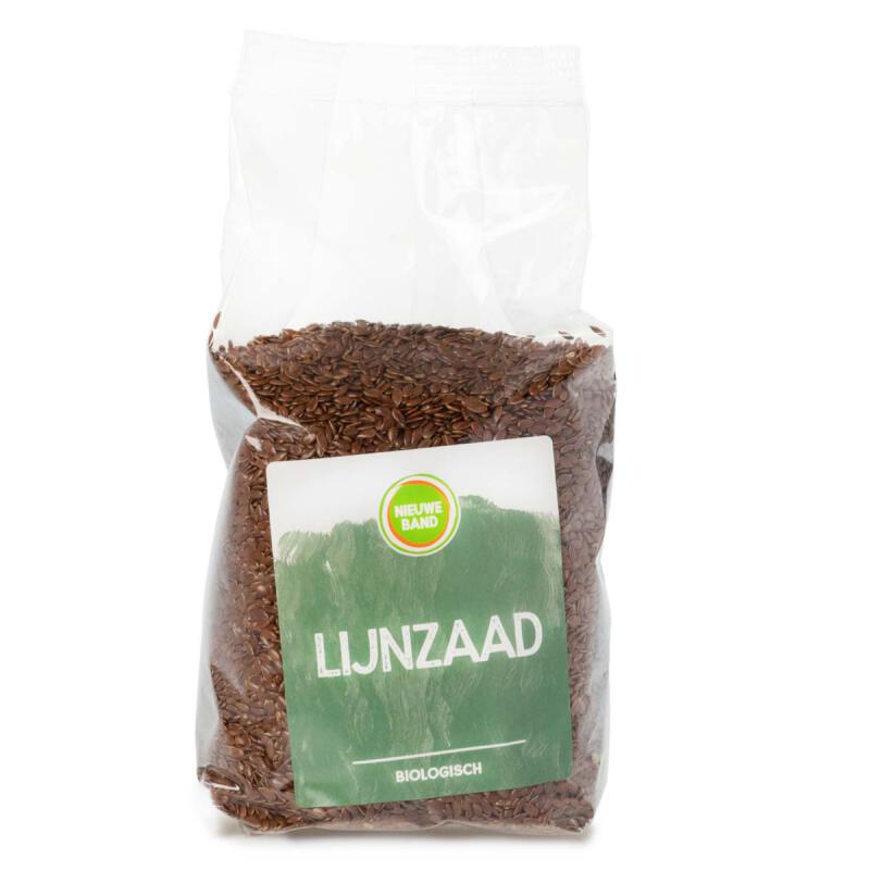 Lijnzaad, heel, pondspak van De Nieuwe Band, 6x 500 gr.