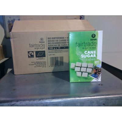 Rietsuikerklontjes, Fair Trade van Oxfam Fairtrade, 10x 500 gr