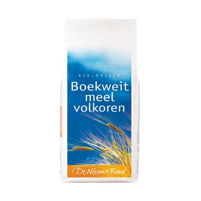 Boekweitmeel Volkoren van De Nieuwe Band, 8x 500 gr