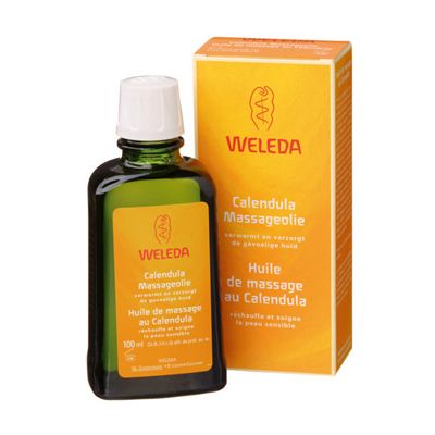 Massageolie calendula van Weleda, 1x 100ml