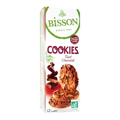 Cookies Tout Chocolat van Bisson, 8x 200 gr