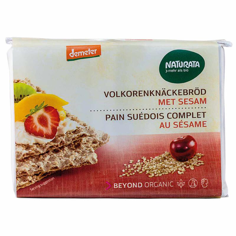 Knäckebröd volkoren sesam van Naturata, 12 x 250 g