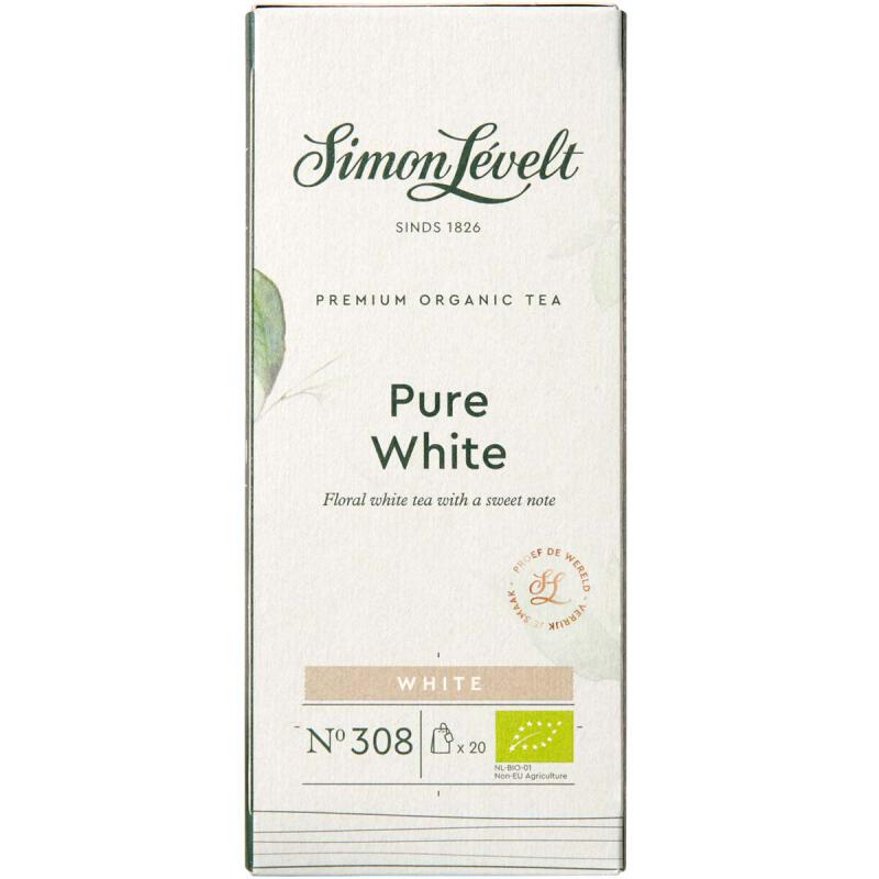 White tea pure, builtjes van Simon Lévelt, 6x 20 blt