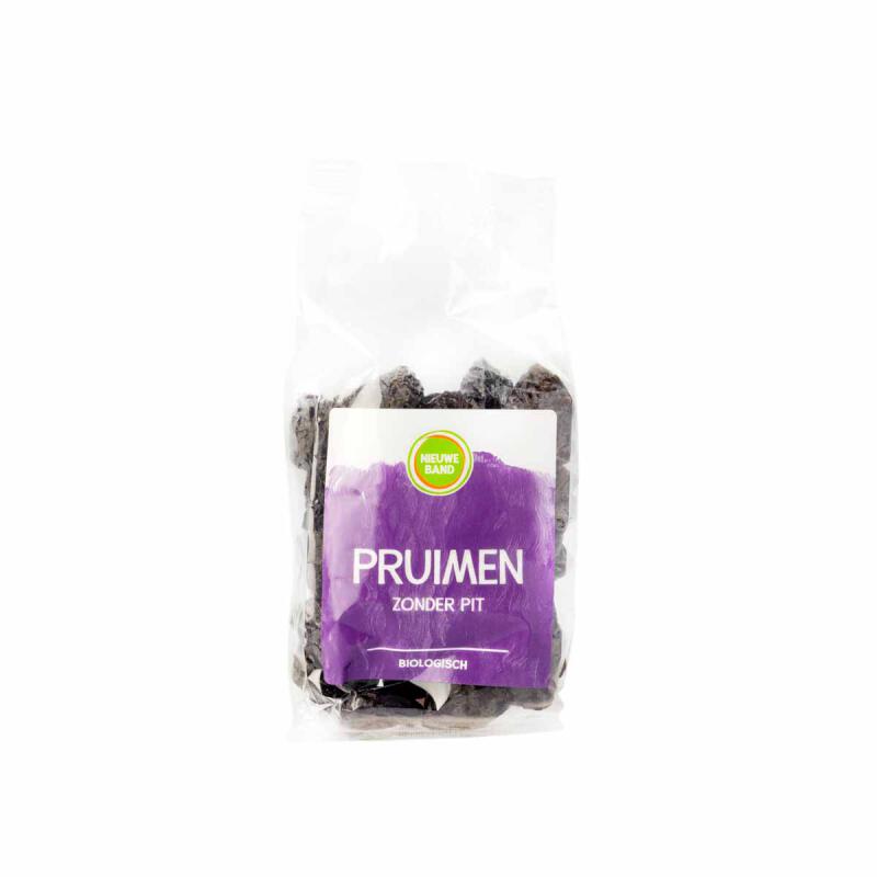 Pruimen, gedroogd, zonder pit, van De Nieuwe Band, 8x 250 gr