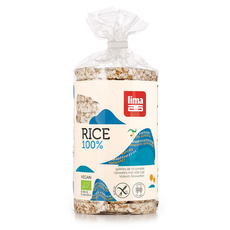 Rijstwafels met zout van Lima, 12x 100 gr