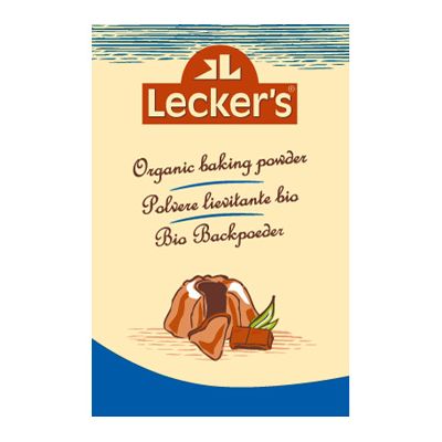 Bakpoeder van Lecker`s,  12x 4 zakjes van 21 gram