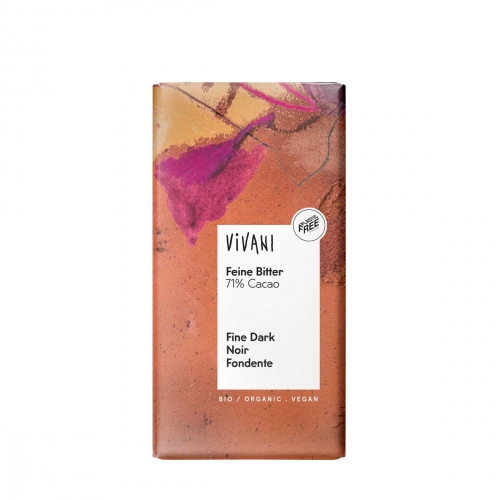 Chocoladetablet Puur 71% van Vivani, 10x 100 gr