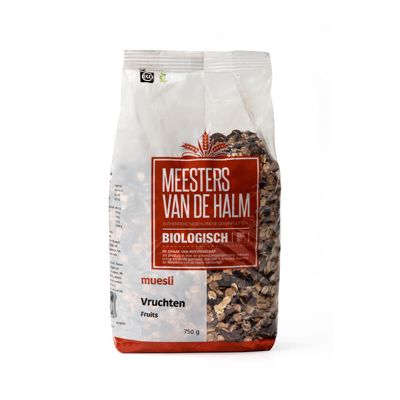 Muesli vruchten van Meesters van de Halm, 6x 750 gr