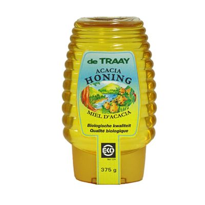 Acacia honing vloeibaar knijpfles van de Traay, 6x 375 gr