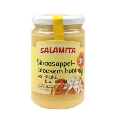 Sinaasappelbloesem honing crème Sicilië van Salamita, 6 x 400 g