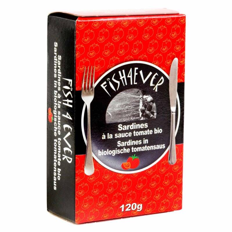 Sardines in tomatensaus van Fish 4 Ever, 10x 120 gr