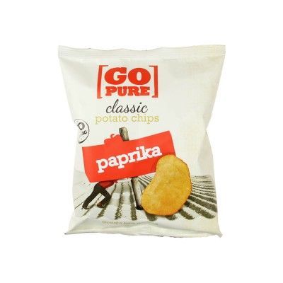 Aardappelchips paprika classic van Go Pure, 15 x 40 g
