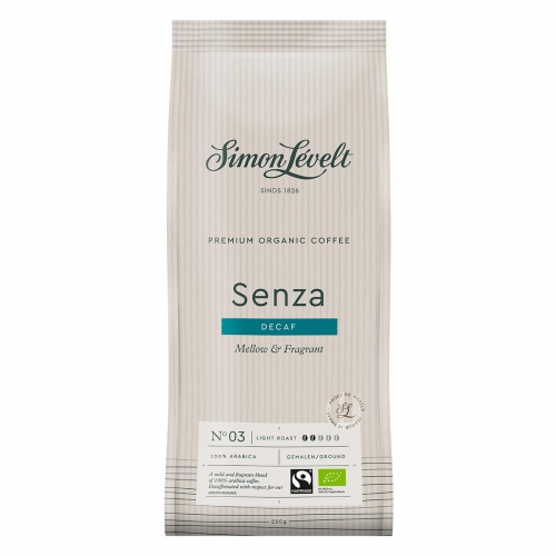 Decaf Arabica Senza van Simon Lévelt gemalen, 6 x 250 gr