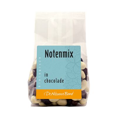 Notenmix in chocolade van De Nieuwe Band, 10x 175gr