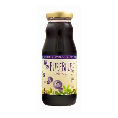 Blauwe Bessen sap van PureBlu, 8x 200 ml