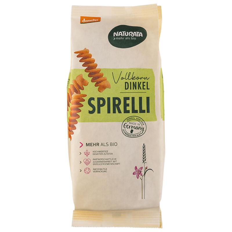Spirelli spelt volkoren van Naturata, 9 x 500 g