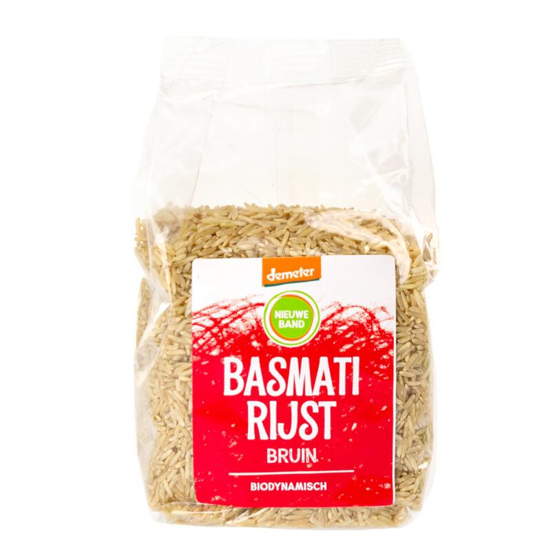 Basmati Rijst Bruin Demeter van de Nieuwe Band, 8x 500gr