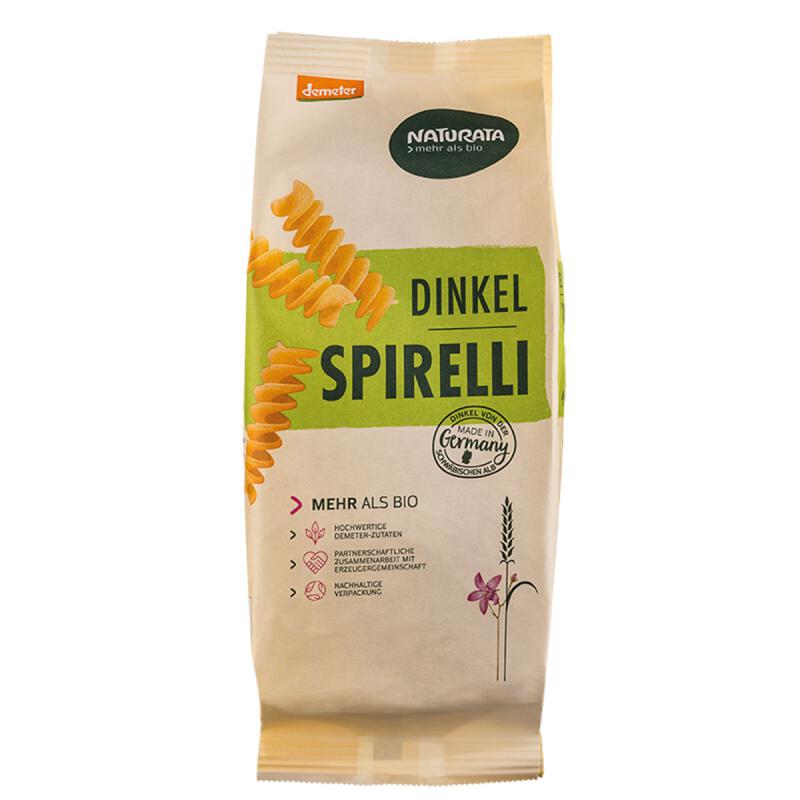 Spirelli spelt wit van Naturata, 9 x 500 g