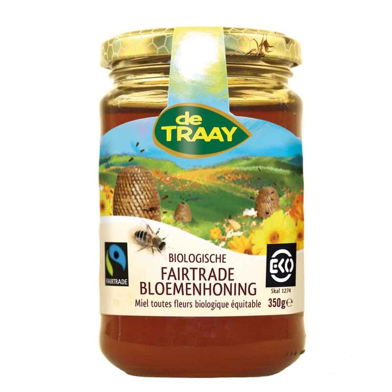 Bloemenhoning fairtrade van Traay, 6 x 350 g