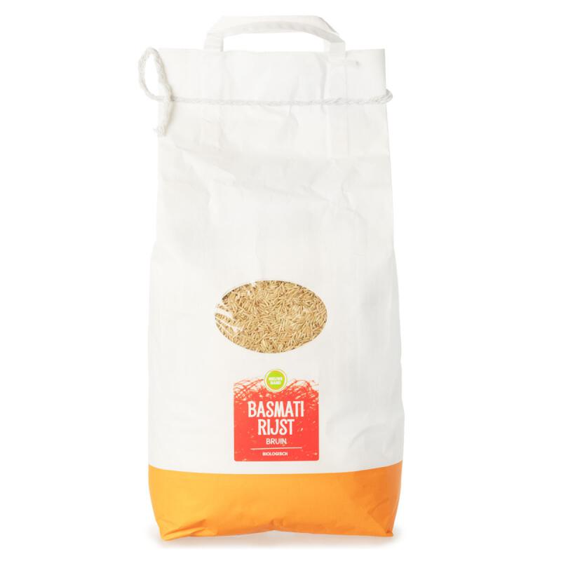 Basmati Rijst Bruin van De Nieuwe Band, 1x 5 kg