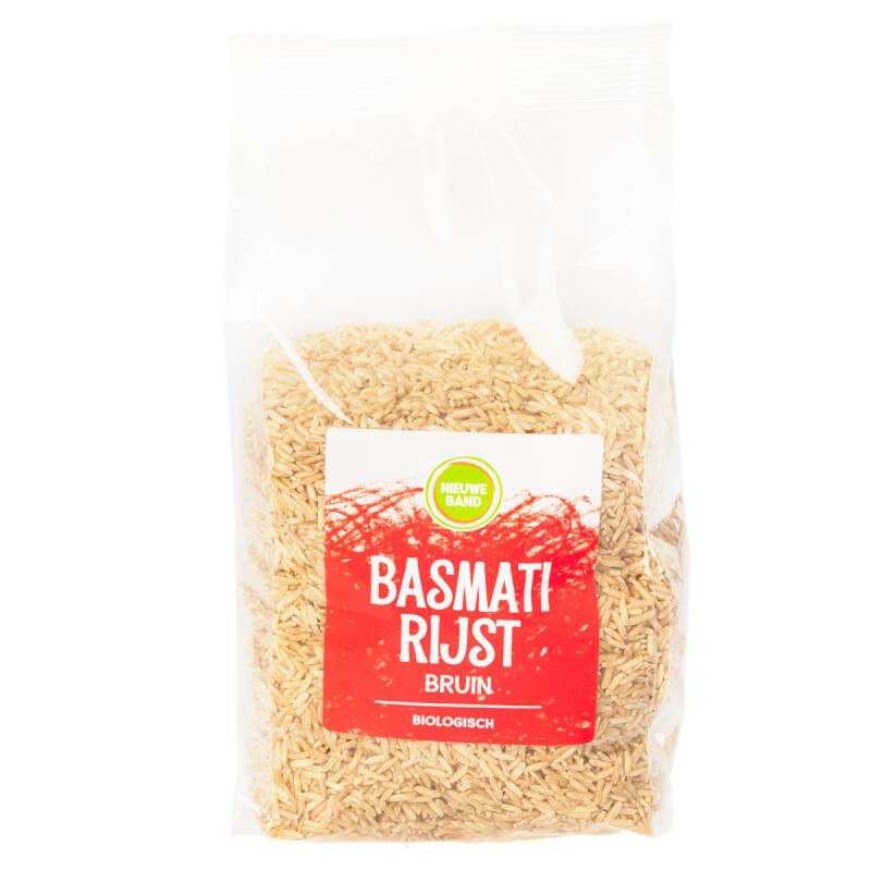 Basmati Rijst Bruin van De Nieuwe Band, 8x 1 kg