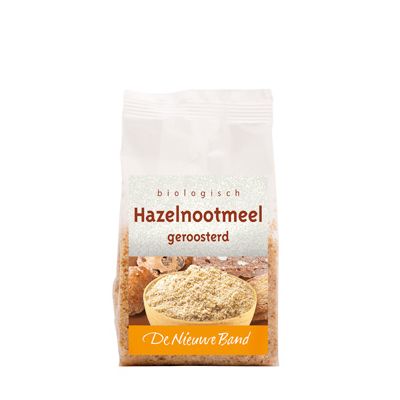 Hazelnootmeel geroosterd van De Nieuwe Band, 8x 100 gr