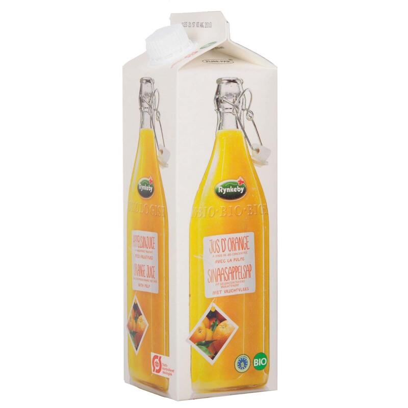 Sinaasappel sap van Rynkeby Foods, 12x 1 ltr