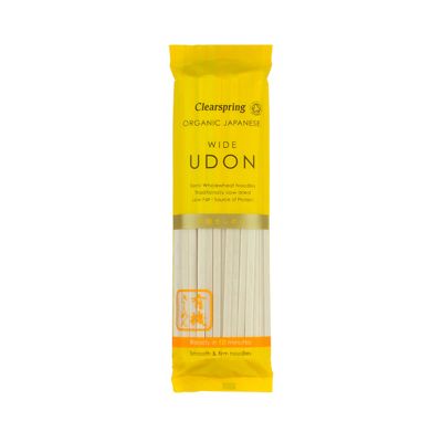 Wide udon noodles van Clearspring, 6x 200 gram.