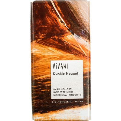 Chocoladetablet Puur Dark Nougat van Vivani, 10x 100 gr
