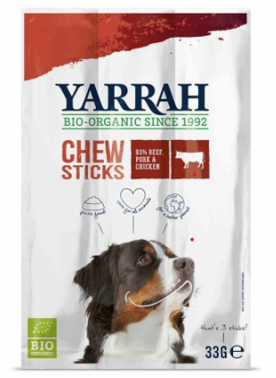 Kauwsticks van Yarrah, 25x 3 stk Kauwsticks van Yarrah, 25x 3 stk