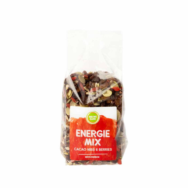 Energiemix Cacao Nibs Berries van De Nieuwe Band, 6x 500g
