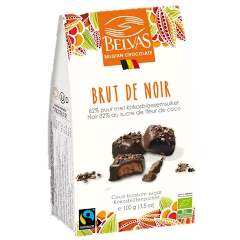 Brut de Noir (kokosbloesemsuiker) van Belvas, 6x 100 gr