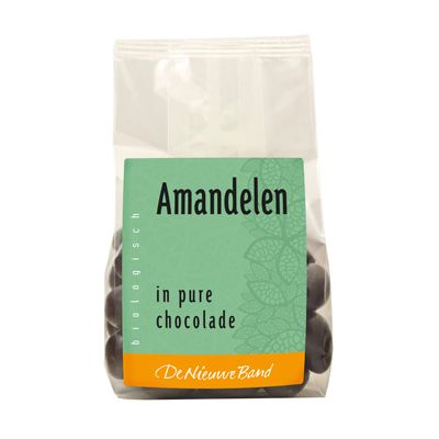 Amandelen in pure chocolade van De Nieuwe Band, 10x 175gr