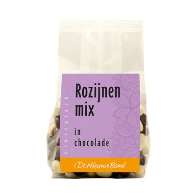 Rozijnen-mix in chocolade van De Nieuwe Band, 10x 175gr