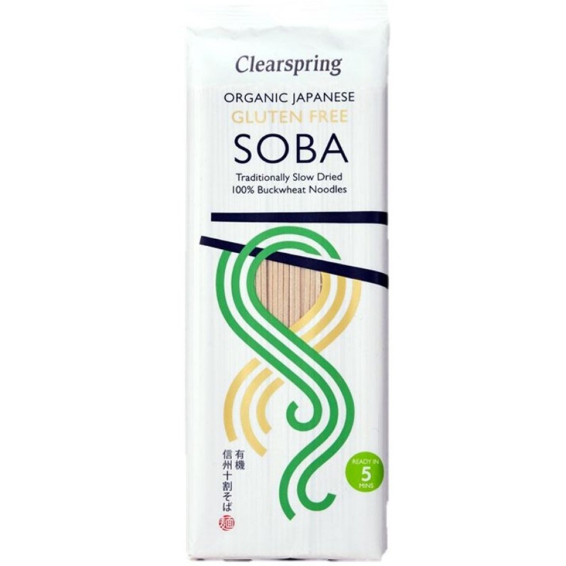 Soba Boekweit Zonder Zout van Clearspring, 6x 200 gr