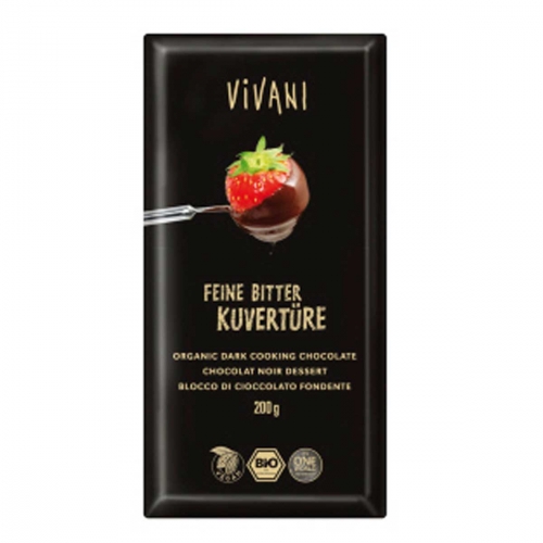 Chocoladetablet Couverture Puur van Vivani, 10x 200 gr