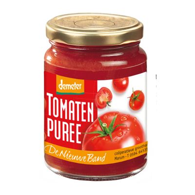 Tomatenpuree van De Nieuwe Band, 12x 100 gr, demeter keurmerk!