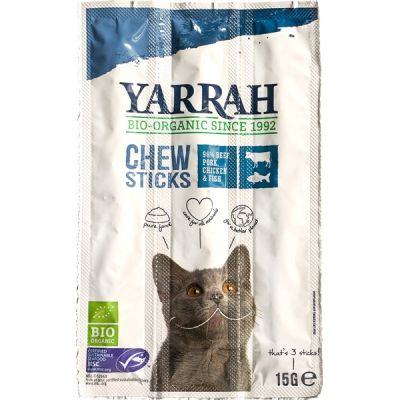 Kauwstaaf (kat) van Yarrah, 25x 3 stk Kauwstaaf (kat) van Yarrah, 25x 3 stk