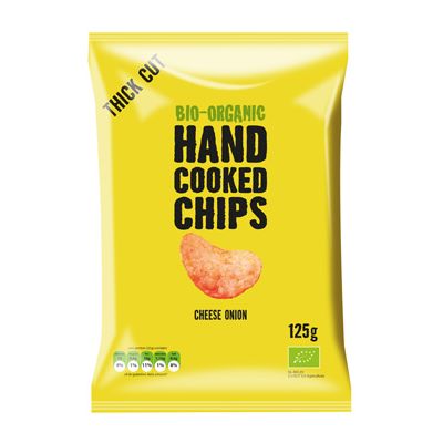 Handcooked chips cheese onion van Trafo, 10 x 125 g