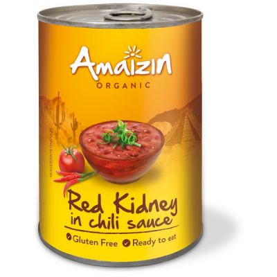 Rode kidneybonen in chili van Amaizin, 6 x 400 g