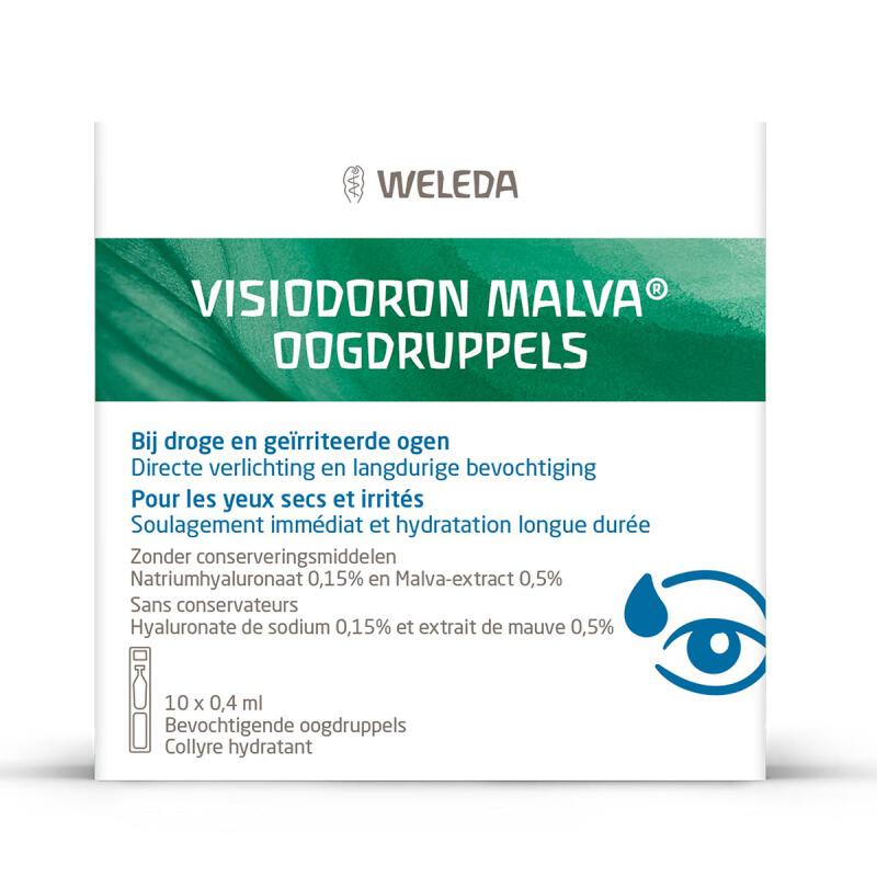 Visiodoron malva oogdruppels ampullen van Weleda, 1x 10stk