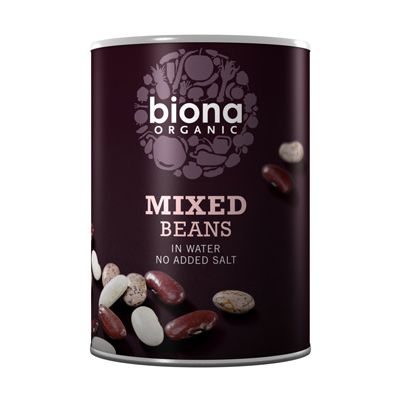 Bonenmix (blik) van Biona, 6x 400 gr