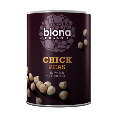 Kikkererwten (blik) van Biona, 6x 400 gr